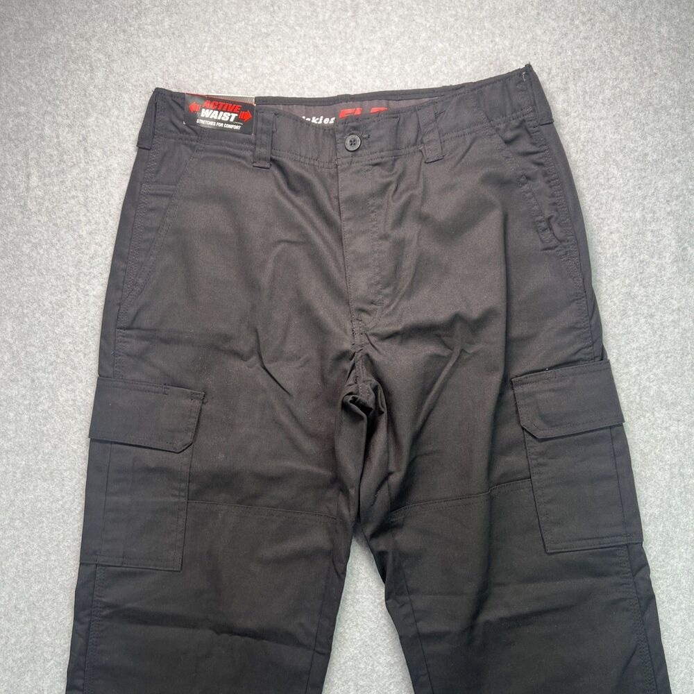 Dickies Flex Active Waist Twill Cargo Work Pant 34x34 (34x33) Black Straight Leg - Picture 2 of 15